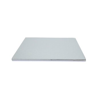 Silver Square Cake Drum 10 Inches