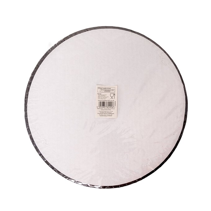 Black Round Double Thick Card Cake Board 12 Inches image number 4