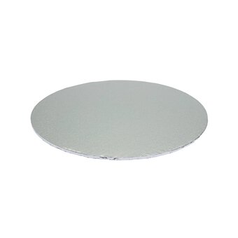 Silver Round Double Thick Card Cake Board 8 Inches
